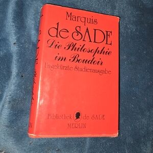 Marquis De Sade  'Die Philosophie im Boudoir' Book